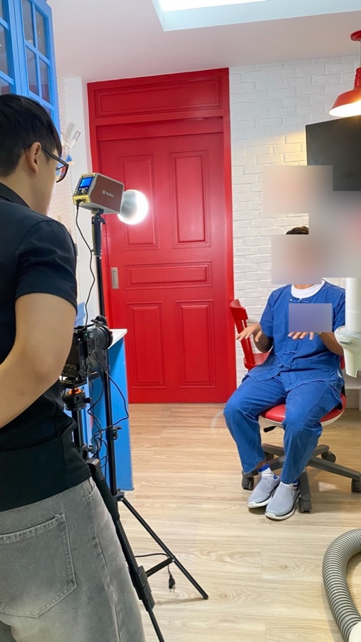 ยูถ่ายสัมภาษณ์ลูกค้าคลินิก
